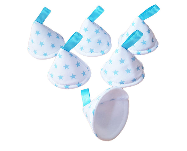 Stars Pee Pee Teepees. White & Blue.