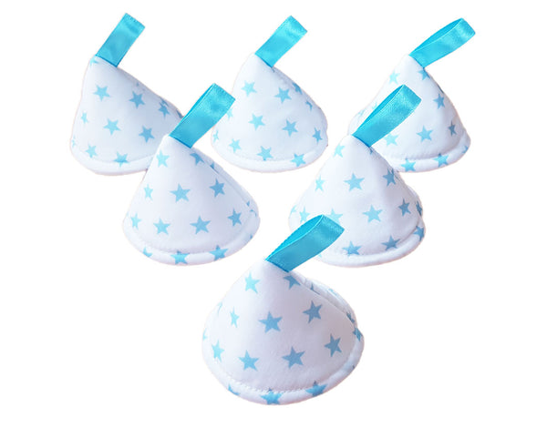 Stars Pee Pee Teepees. White & Blue.