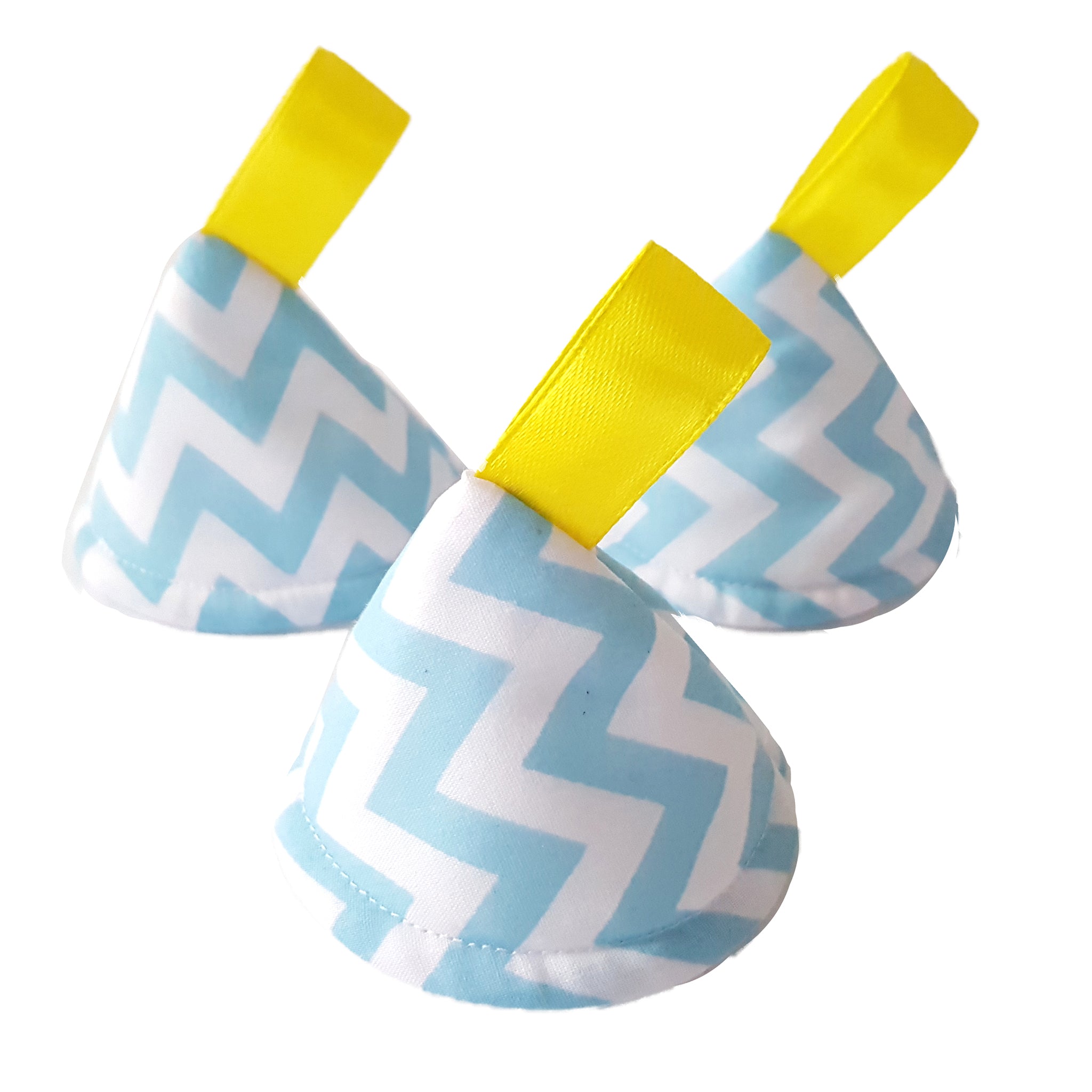 Zig Zag Pee Pee Teepees. Light Blue.